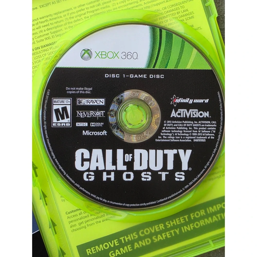 Xbox 360 Game Lot Battlefield 3 4‎ Medal of Honor Warfighter Call of Duty Ghosts